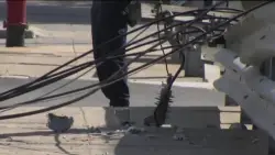 Truck hits utility pole, bringing down wires in Chelsea