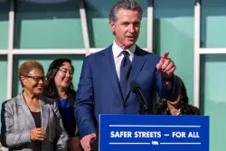 Newsom again urges cities to ban homeless camps
